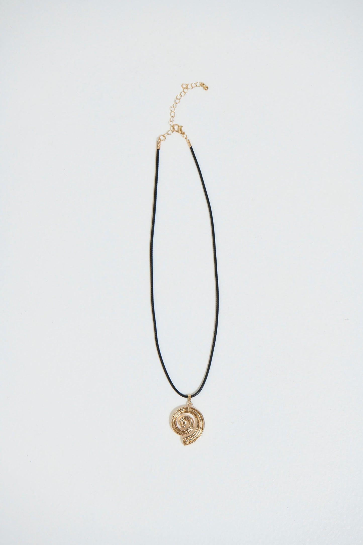Swirl Necklace Gold Plated