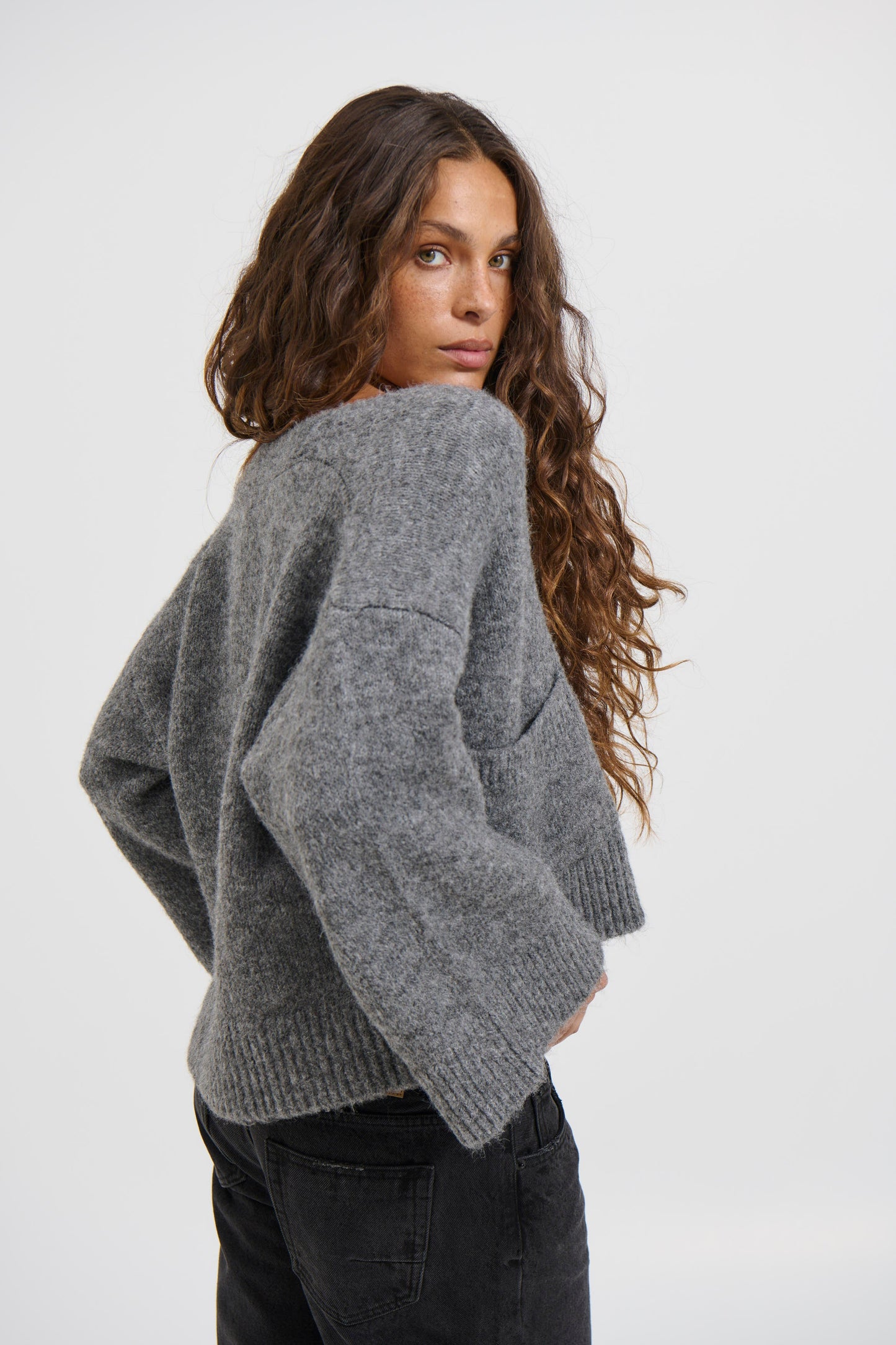 Grace Cardigan Charcoal