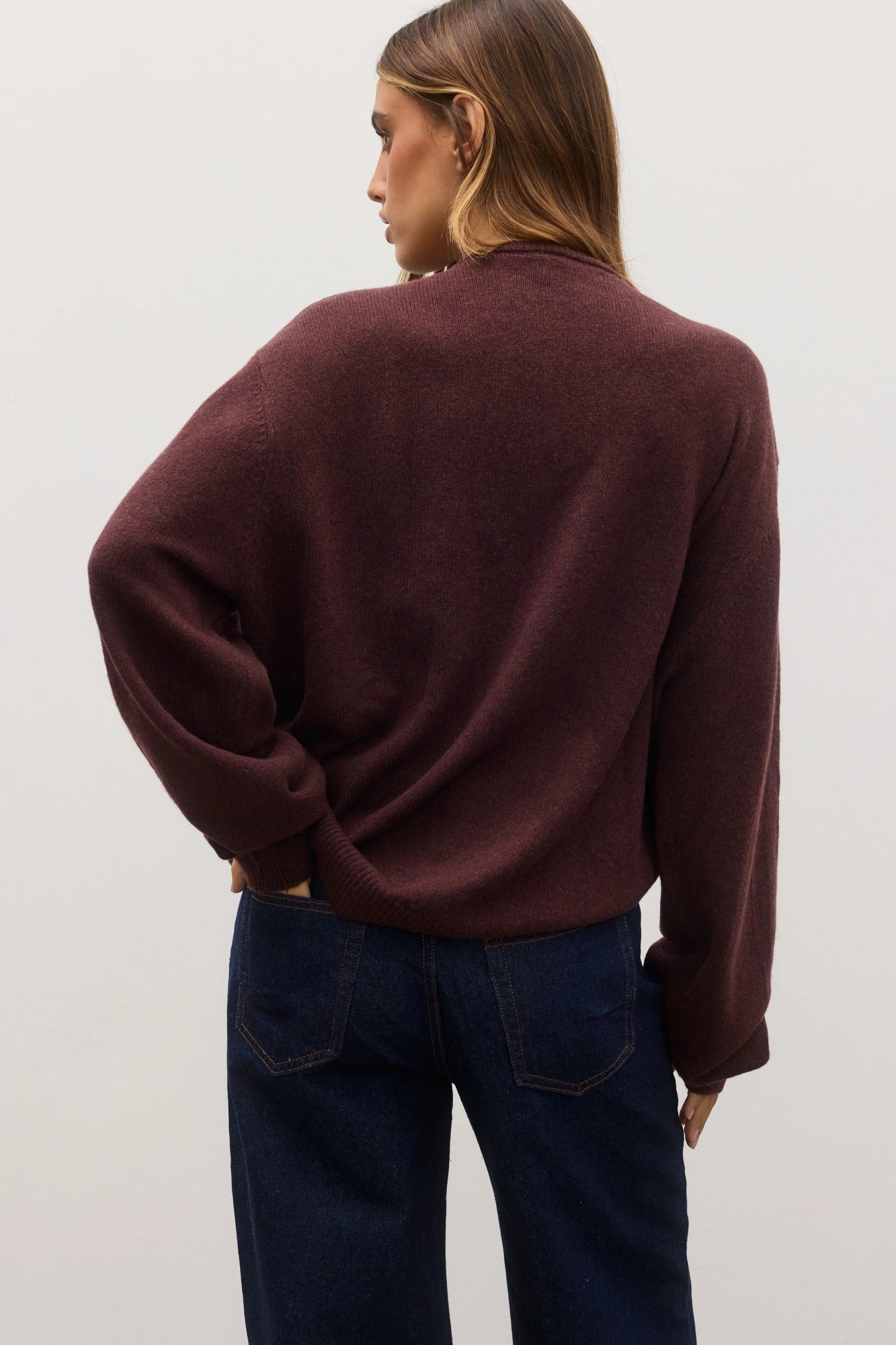 Cora Crew Neck Plum