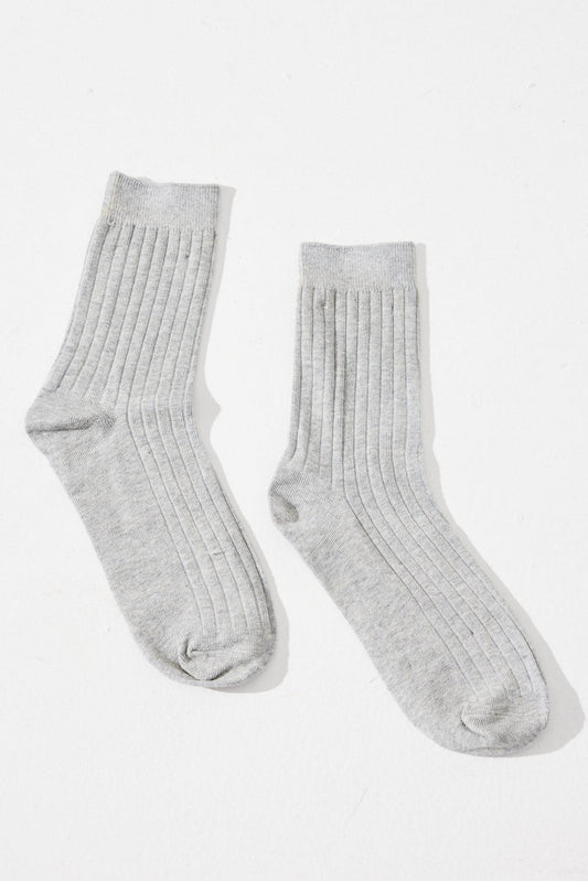 Ruena Basic Ribbed Socks Grey
