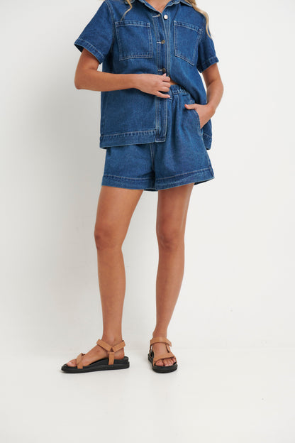 Sally Short Dark Blue
