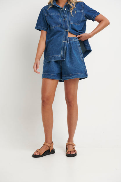 Sally Short Dark Blue