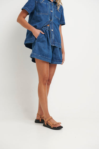 Sally Short Dark Blue