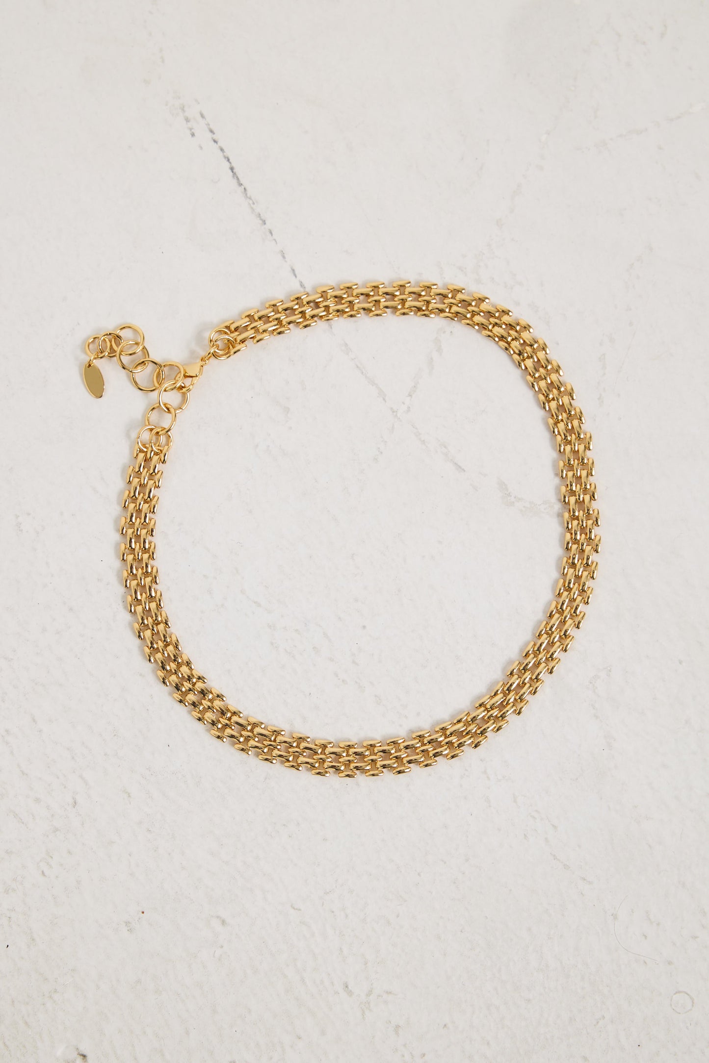 Xena Popcorn Chain Bracelet 18k Gold Plated