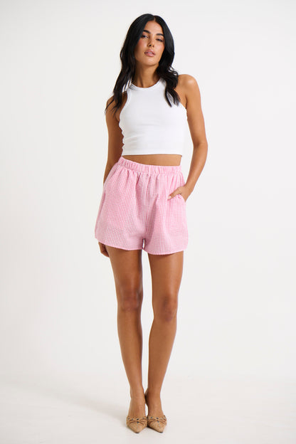 Betsy Short White/Pink - FINAL SALE