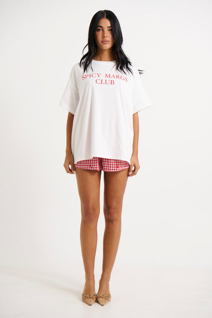 Cherry Shorts White/Red - FINAL SALE