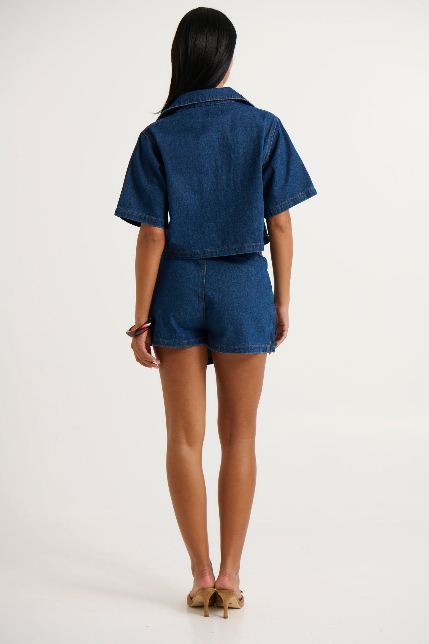 Seona Denim Set Dark Blue