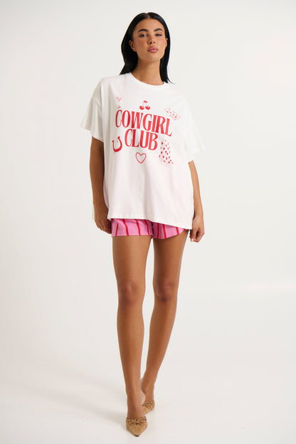 Carly Shorts Pink/Red - FINAL SALE