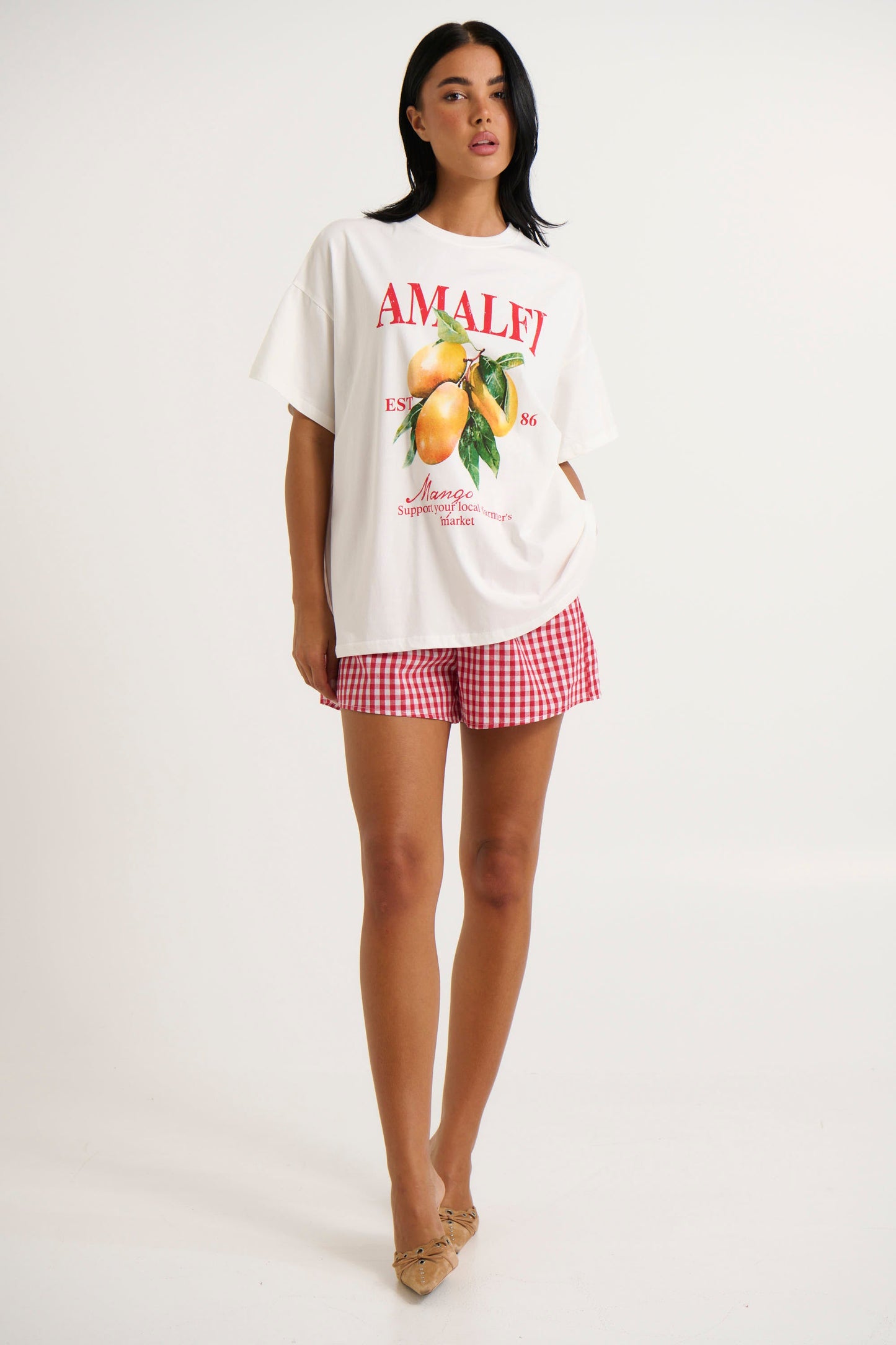 Billy Short White/Red - FINAL SALE