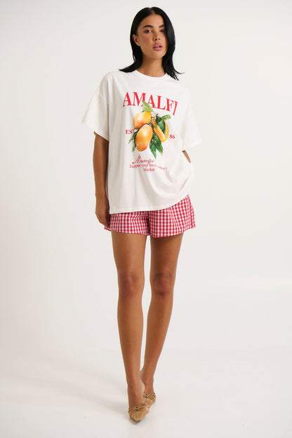 Billy Short White/Red - FINAL SALE