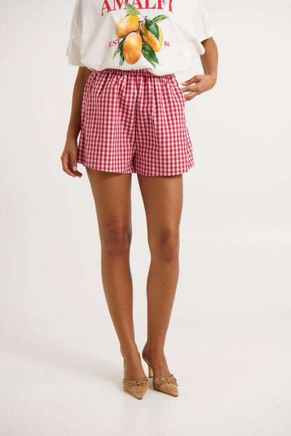 Billy Short White/Red - FINAL SALE