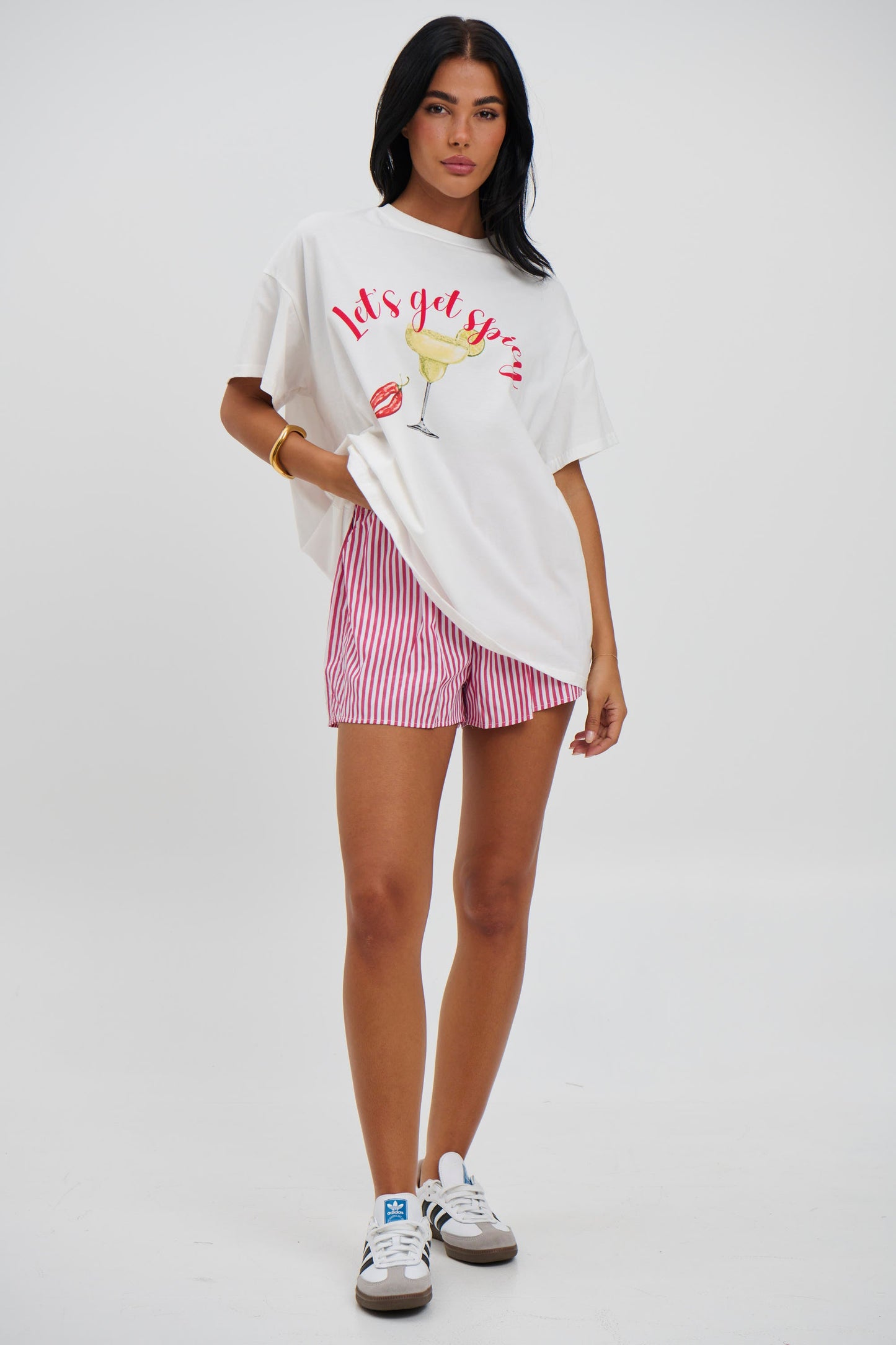 Robina Shorts Red/White - FINAL SALE