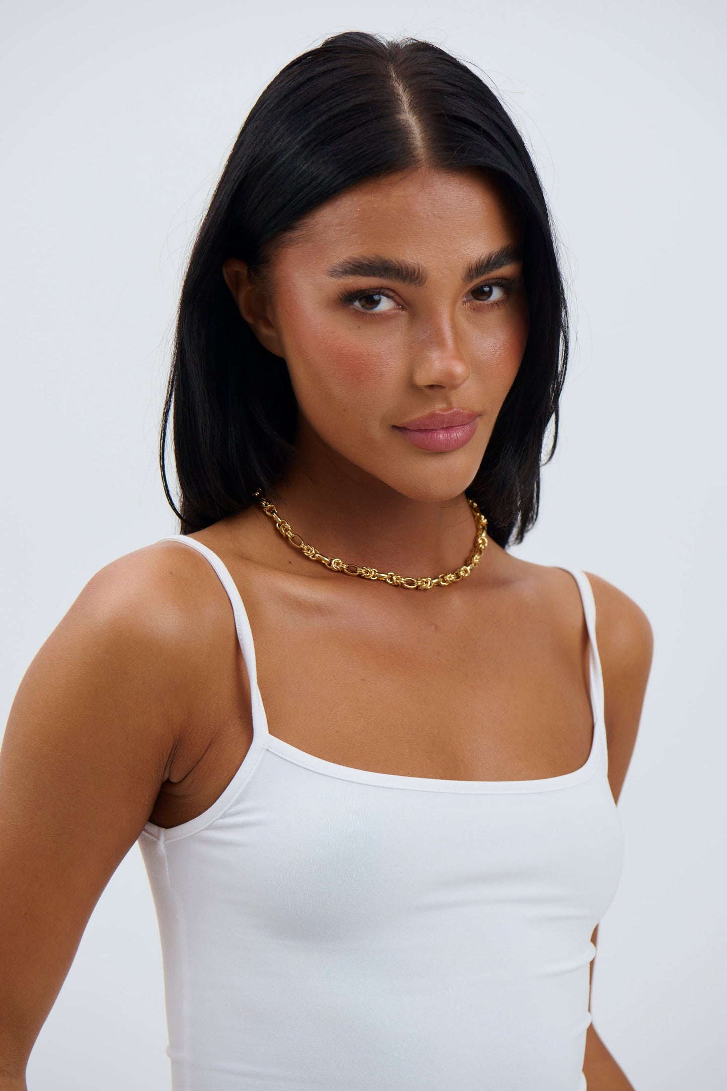 Rope Chain Necklace 18K Gold Plated