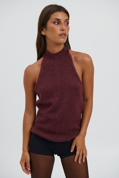 Angie Top Burgundy