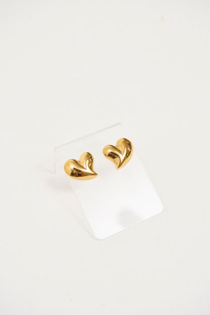 Jessie Heart Earring Gold