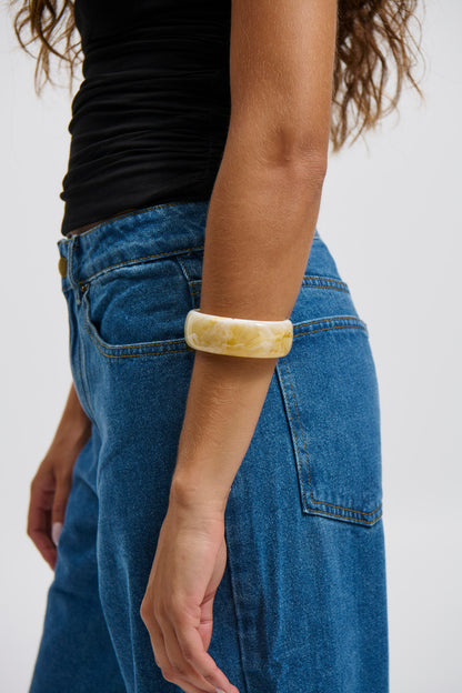 Joey Open Cuff Bangle Stone