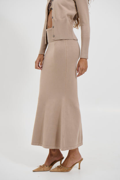 Luca Maxi Skirt Latte