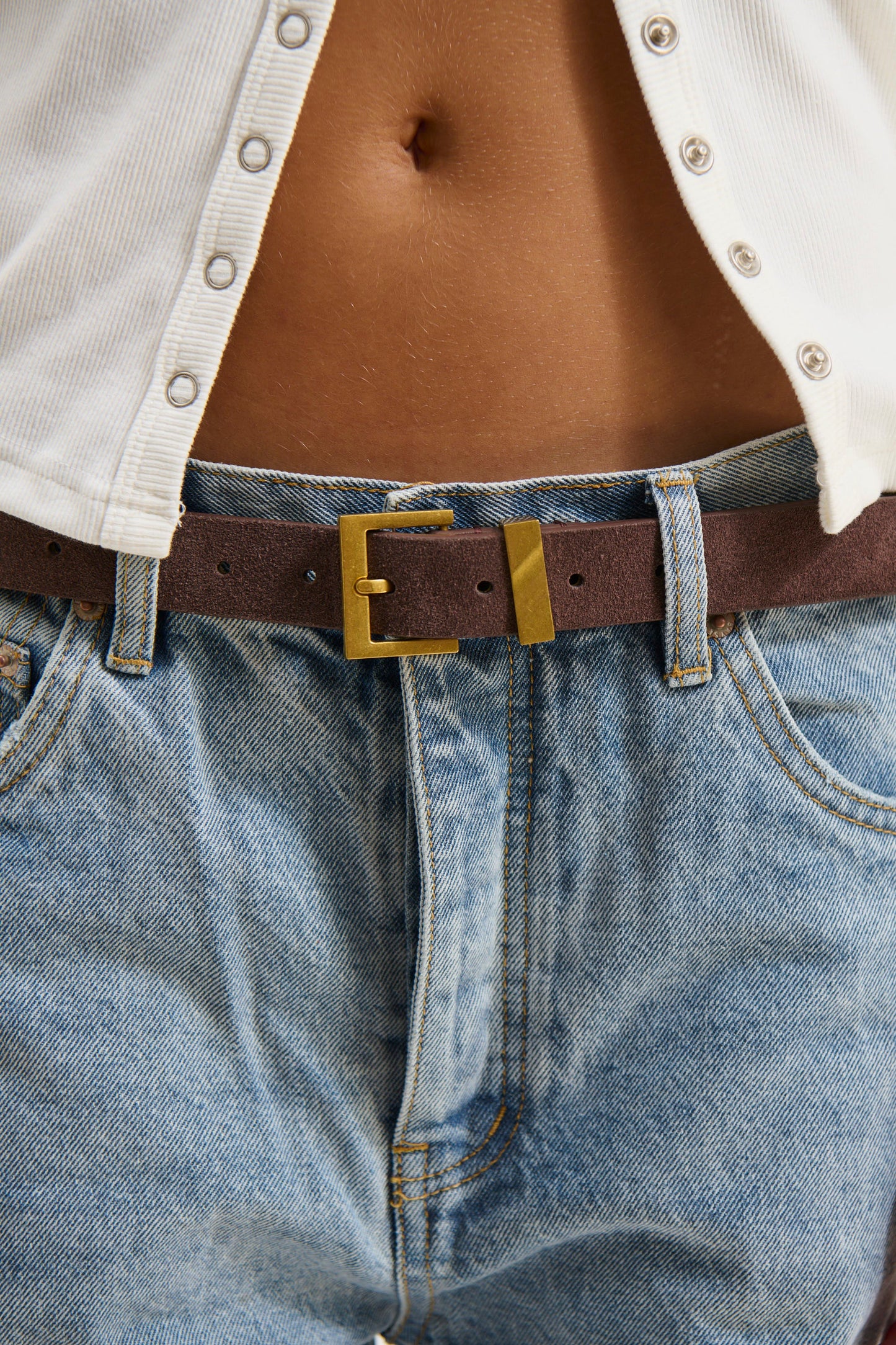 Willa Genuine Leather Belt Brown