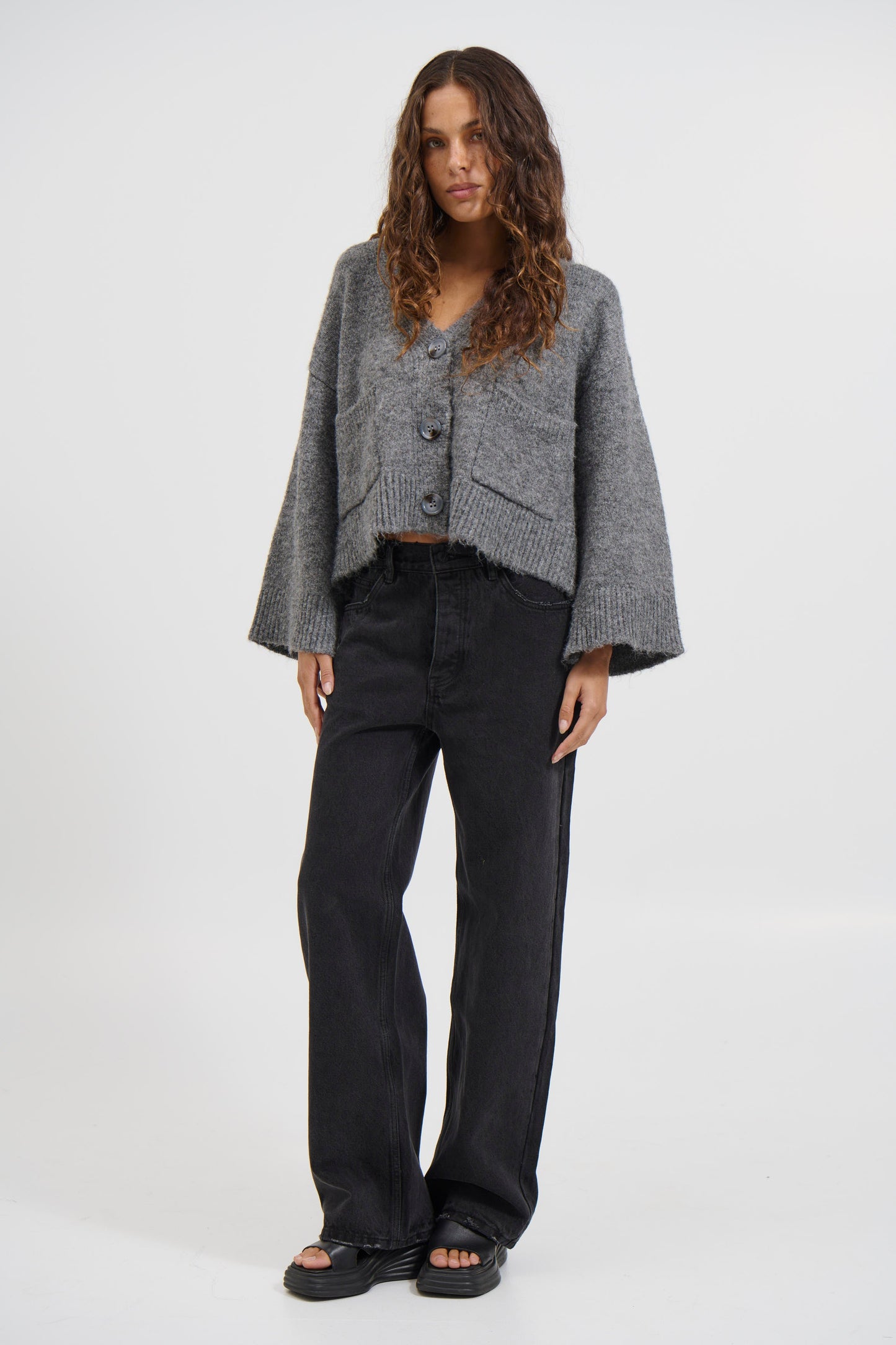 Grace Cardigan Charcoal