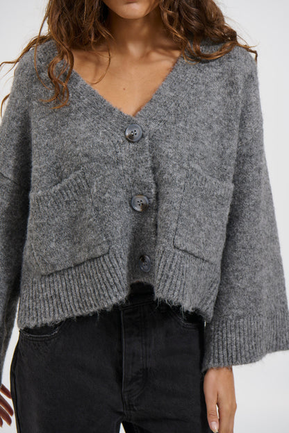Grace Cardigan Charcoal
