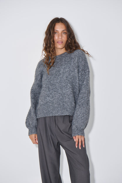 Amber Knit Charcoal