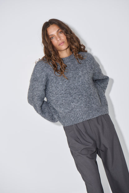 Amber Knit Charcoal