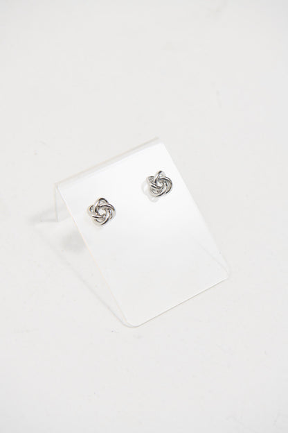 Luna Knot Earring Silver