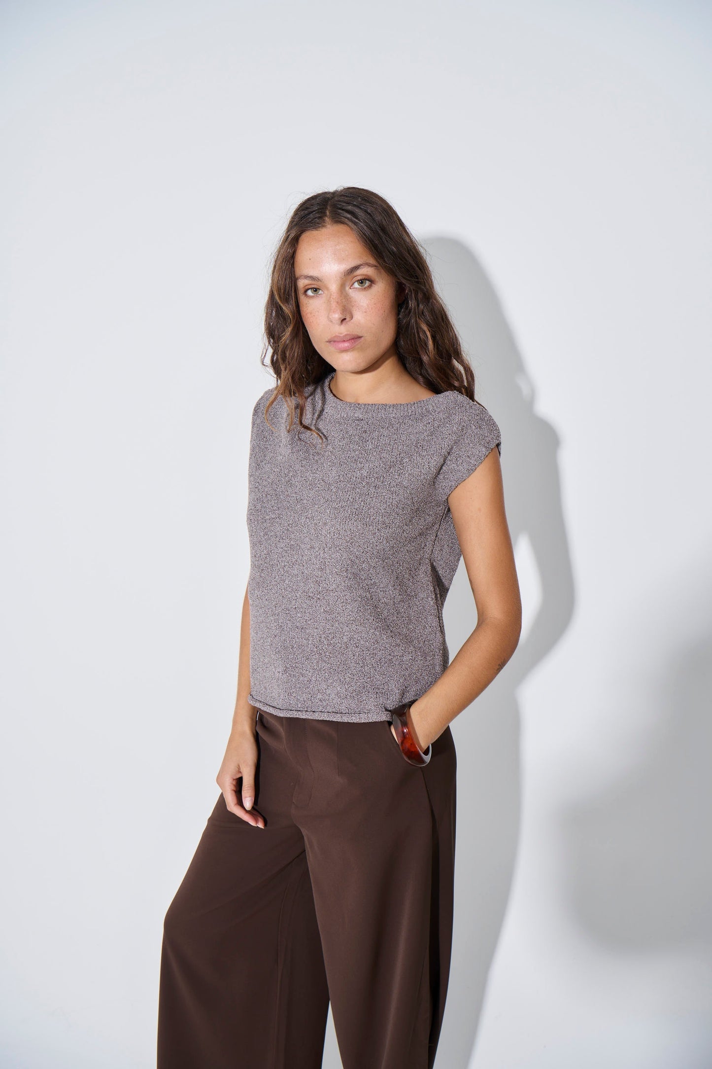 Kaisha Crop Knit Storm
