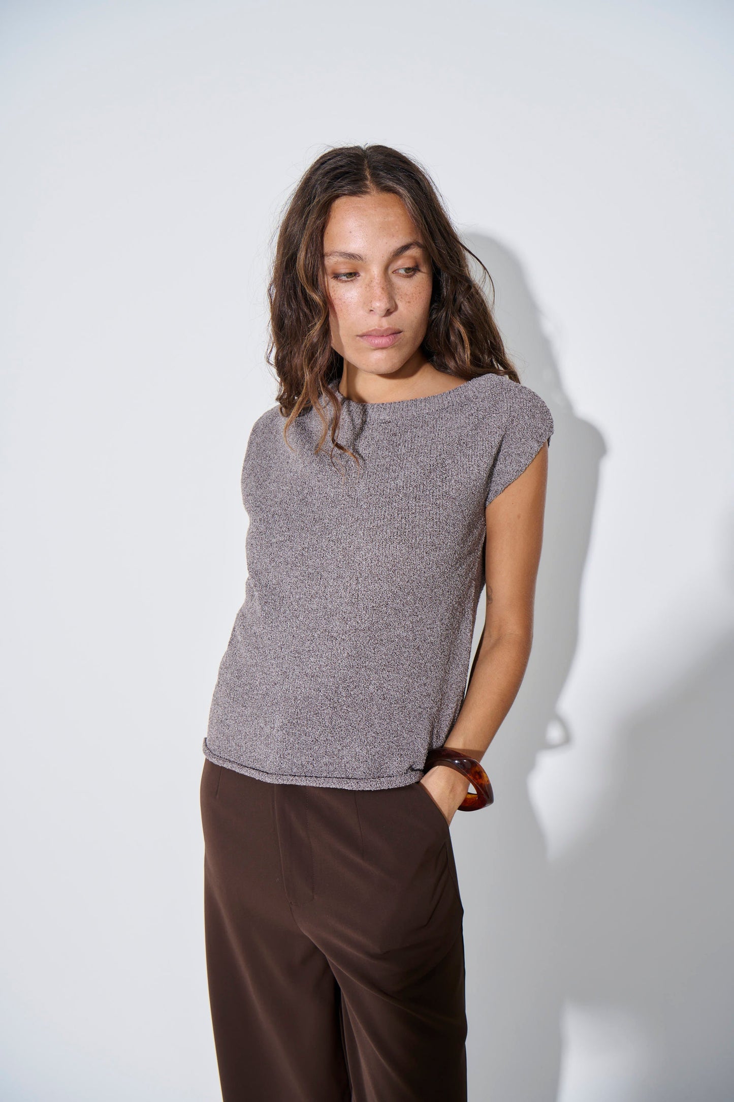 Kaisha Crop Knit Storm