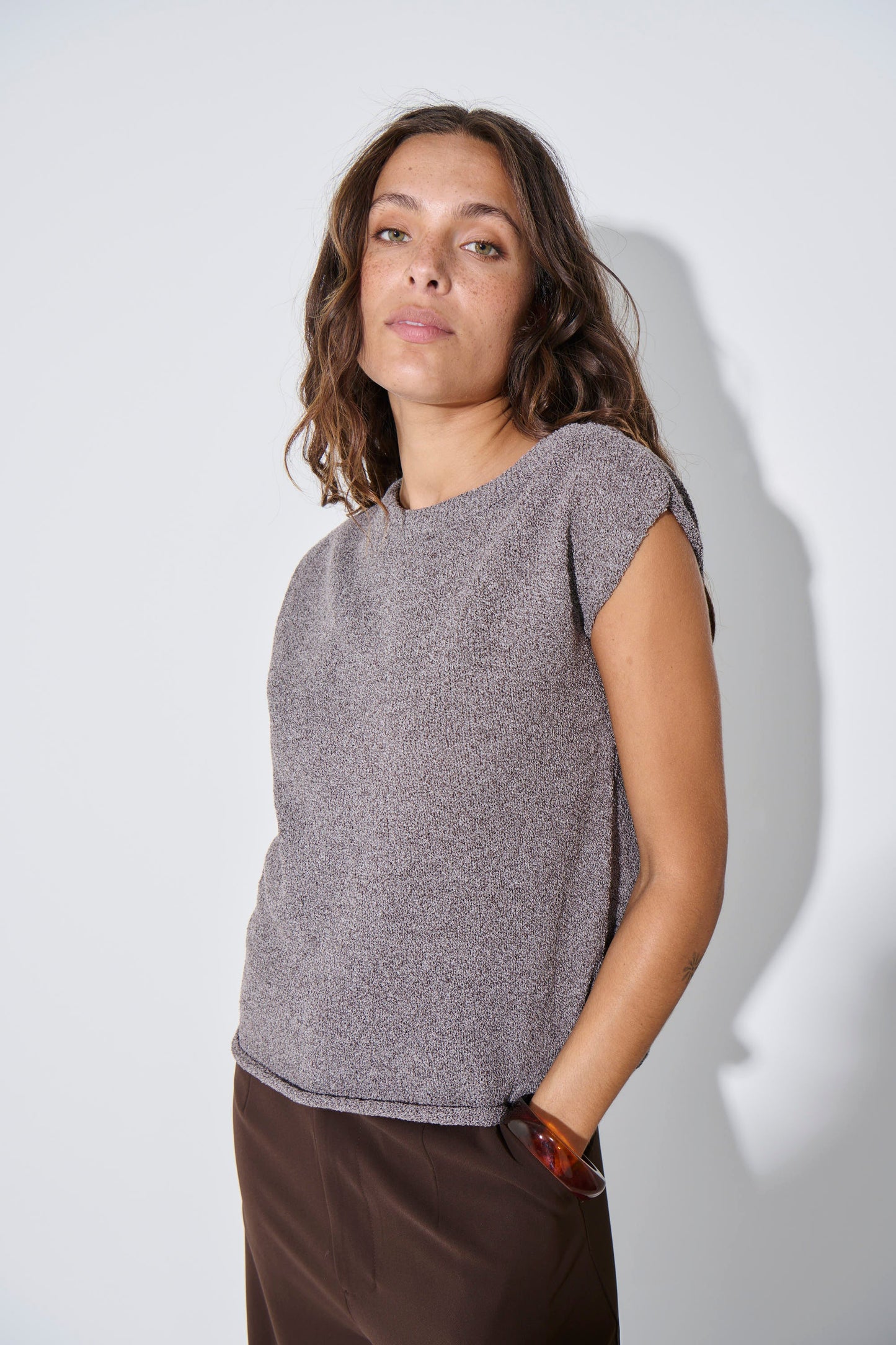 Kaisha Crop Knit Storm