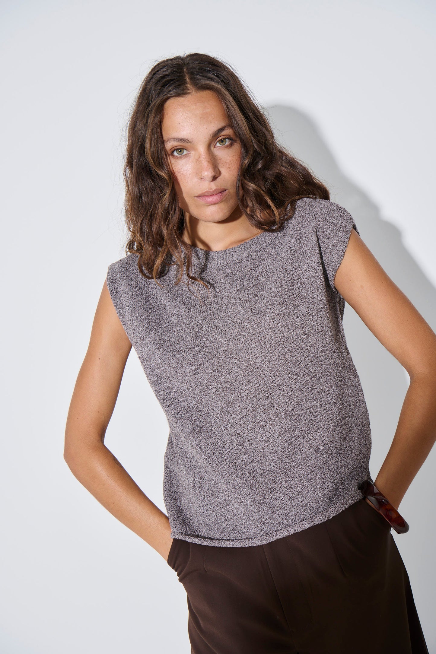 Kaisha Crop Knit Storm