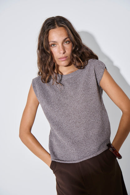 Kaisha Crop Knit Storm