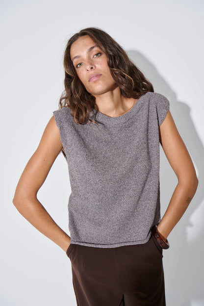 Kaisha Crop Knit Storm