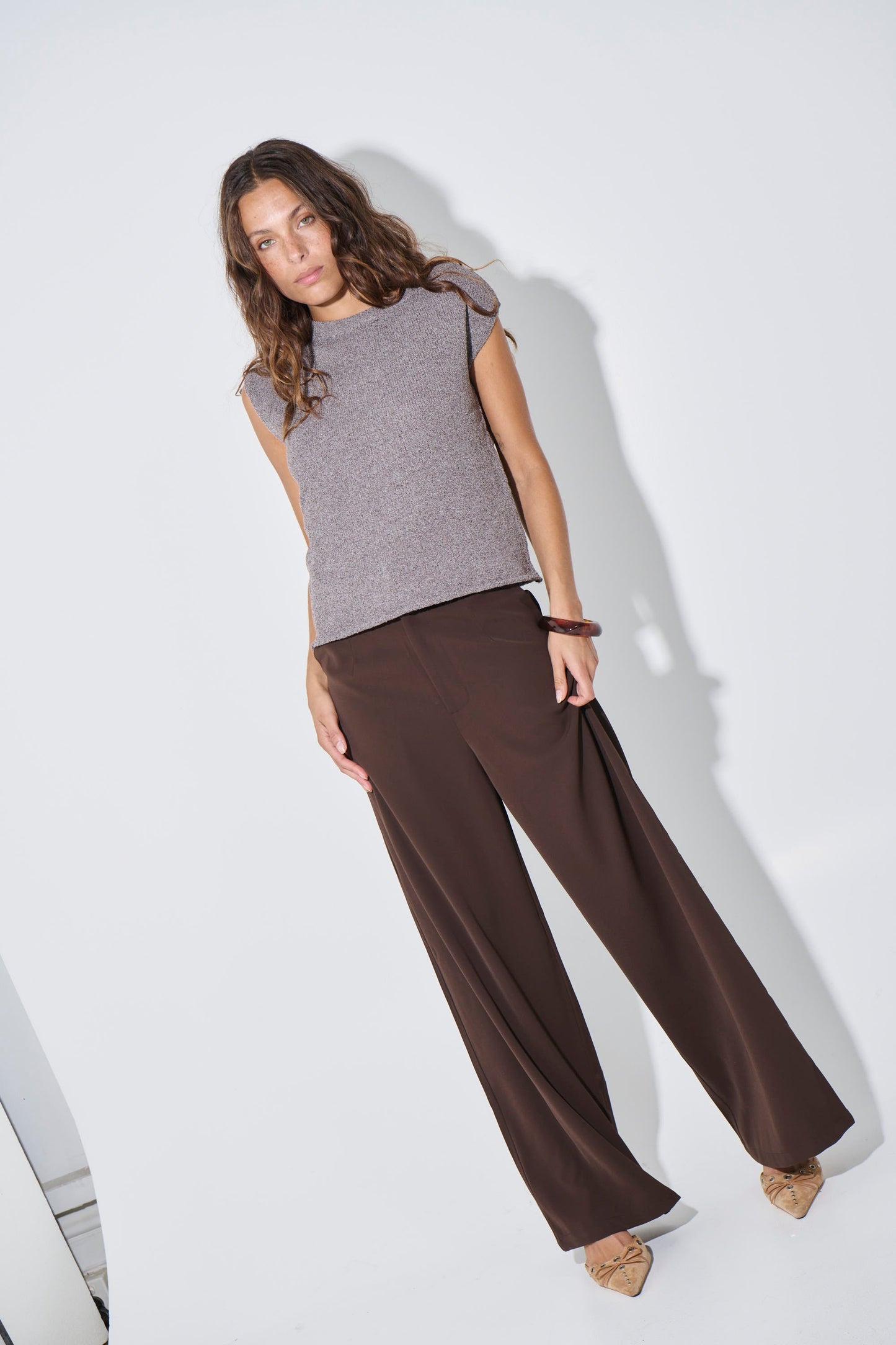 Kaisha Crop Knit Storm