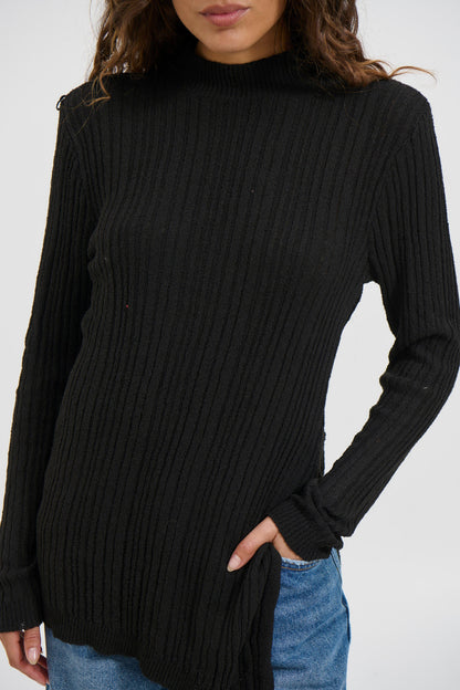 Lexa Knit Top Black