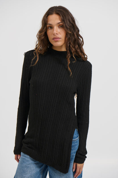 Lexa Knit Top Black