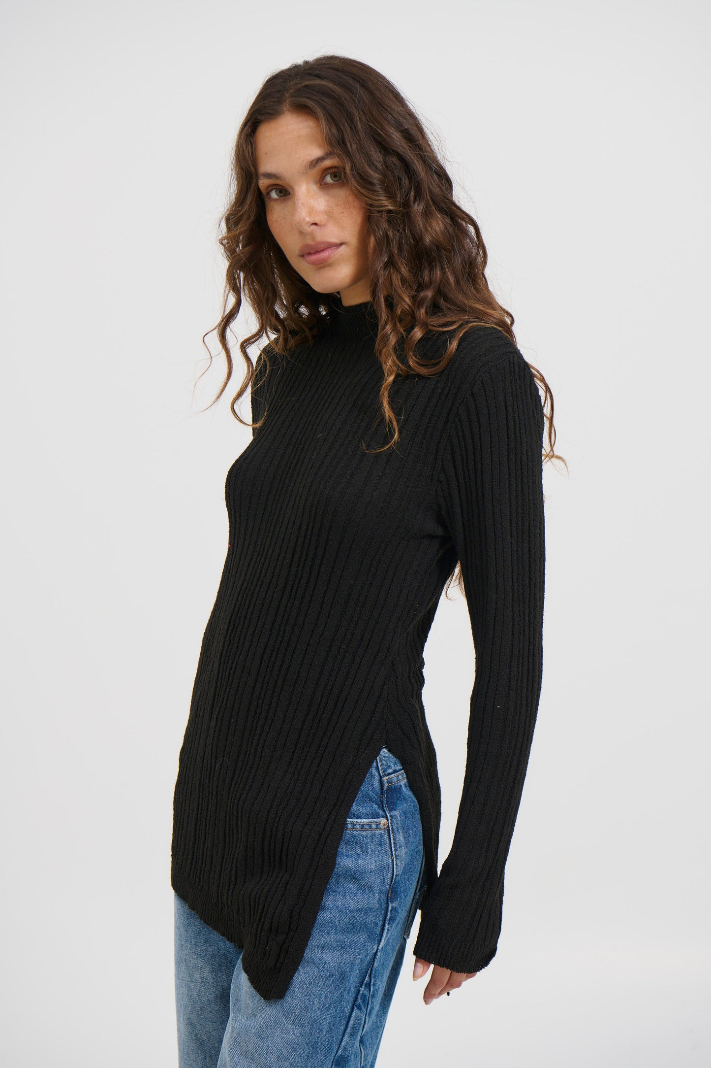 Lexa Knit Top Black