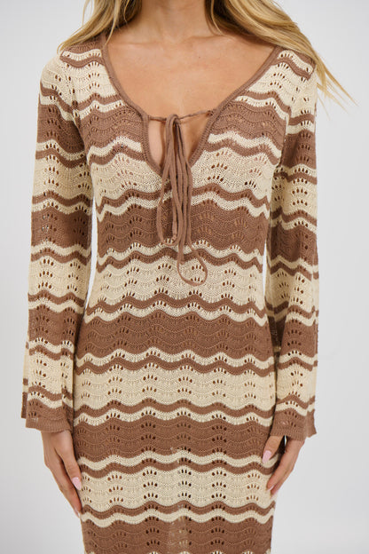 Aria Maxi Dress Brown