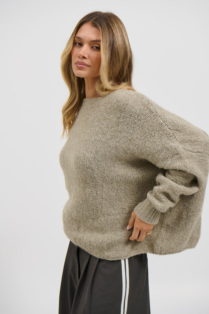 Louise Knit Olive