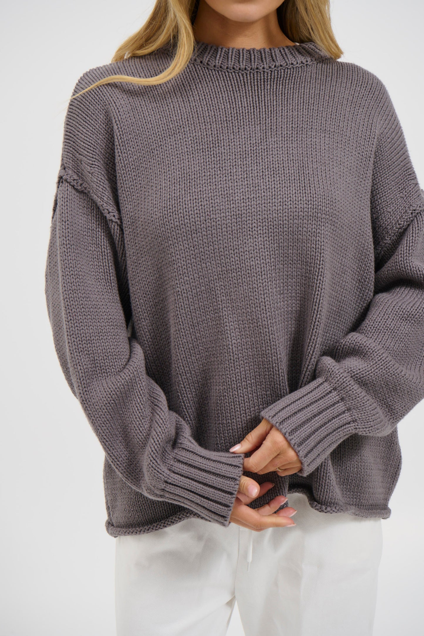 Nikova Knit Jumper Dark Grey