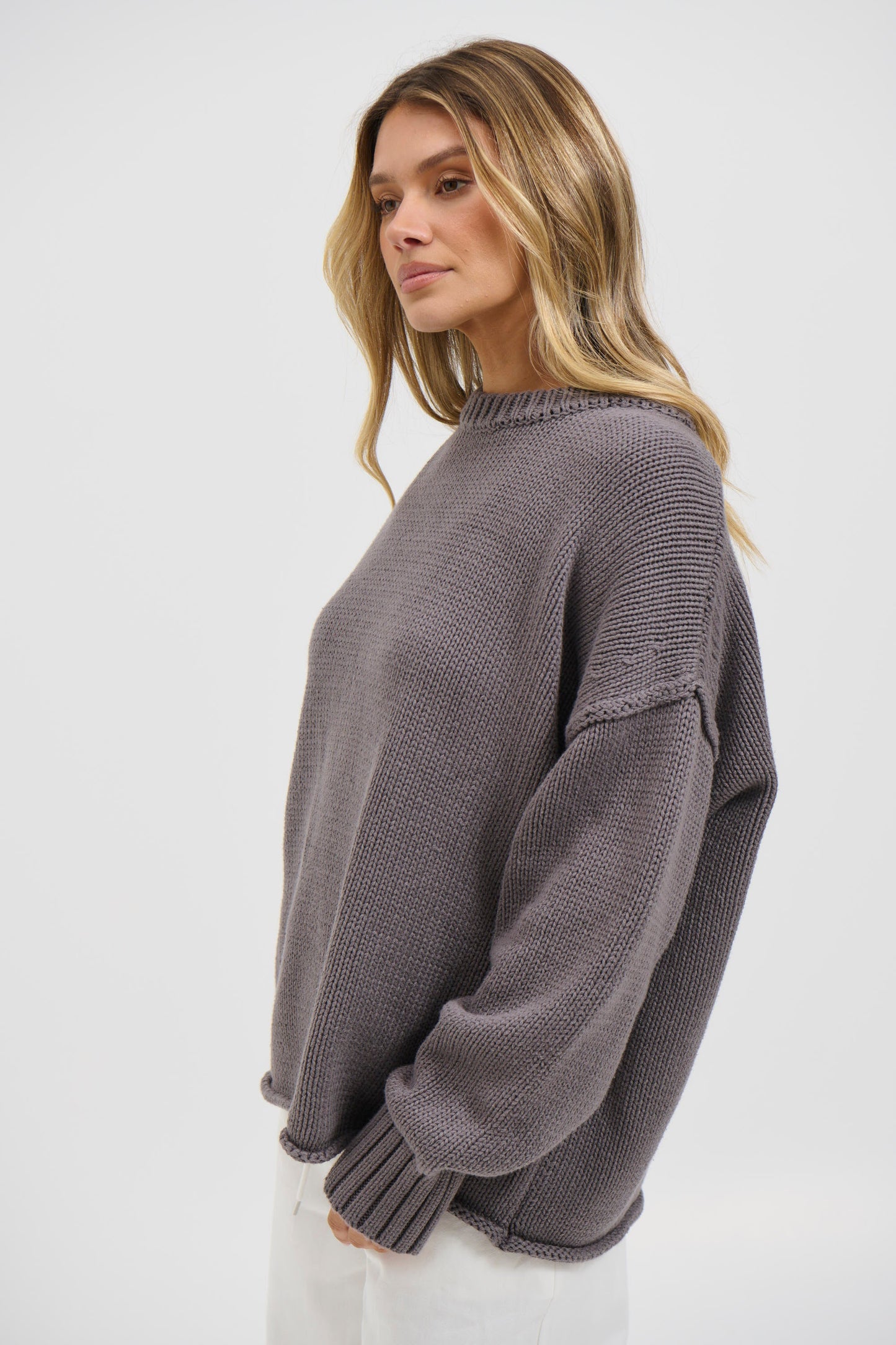Nikova Knit Jumper Dark Grey