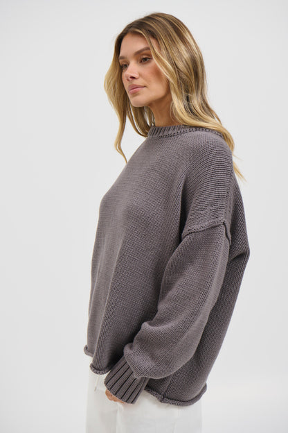 Nikova Knit Jumper Dark Grey
