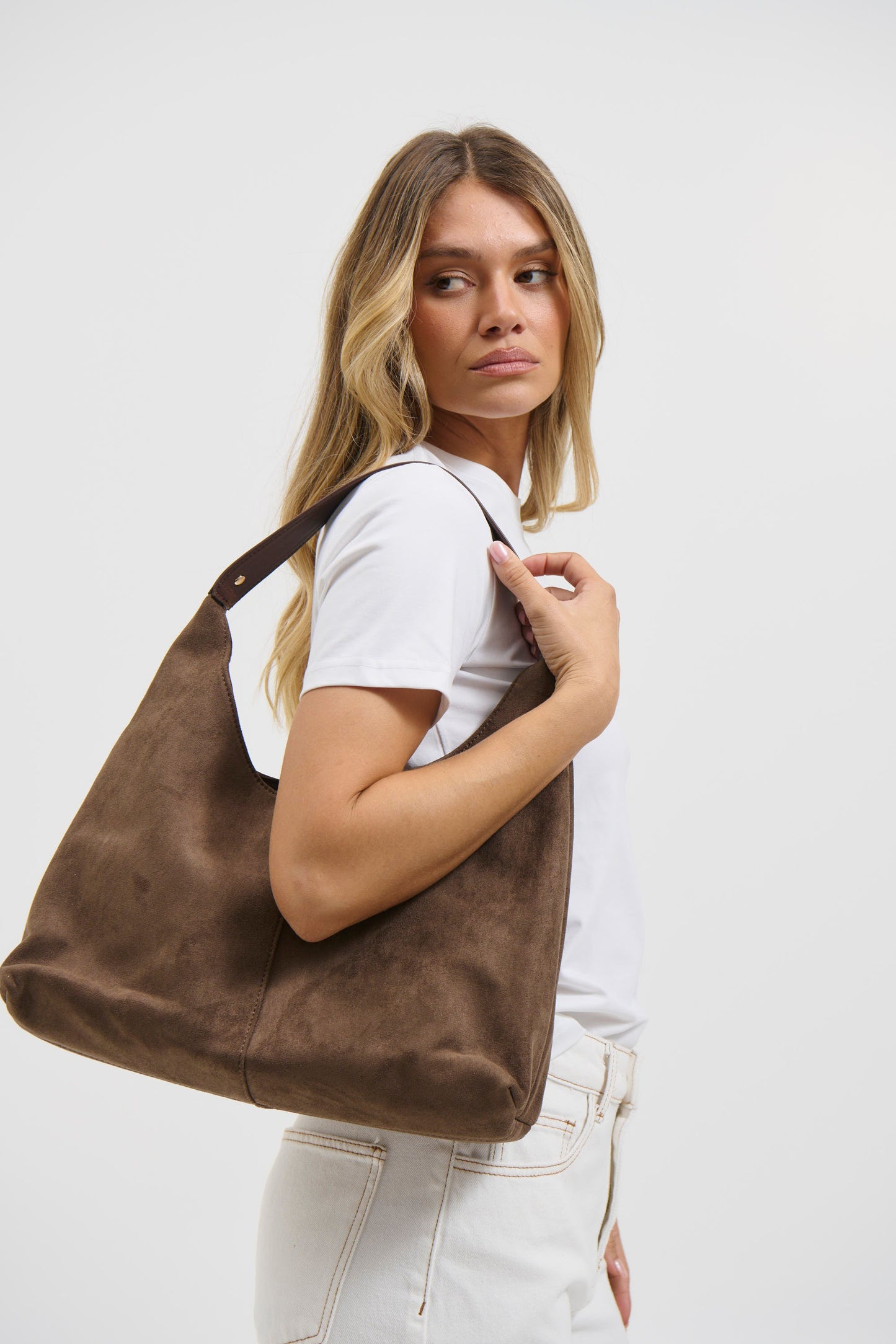 Kenny Suede Bag Chocolate