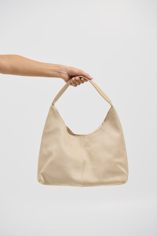Kenny Suede Bag Cream