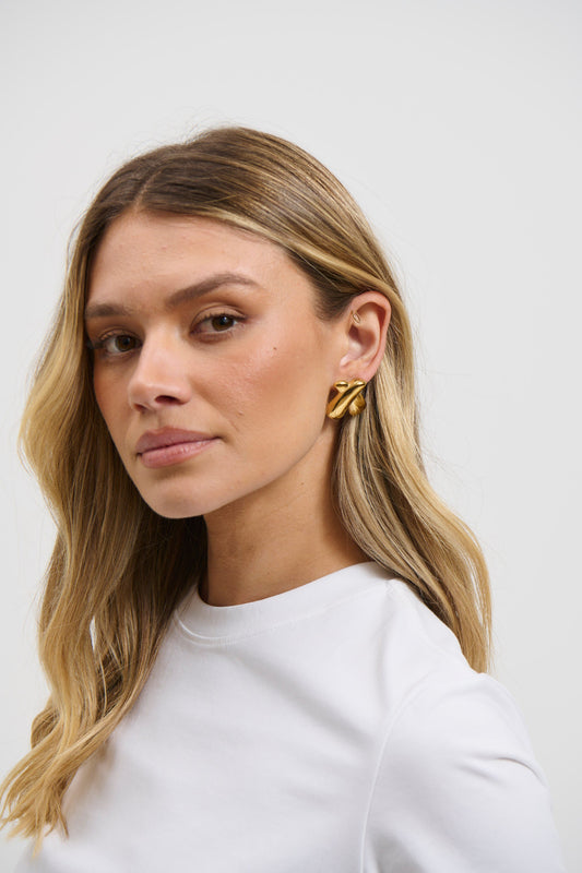 Heaven Statement Earring Gold