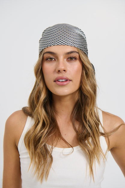 Archer Scarf Black Check