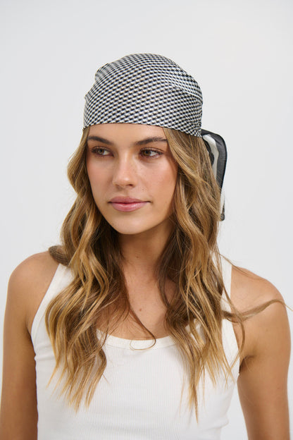 Archer Scarf Black Check