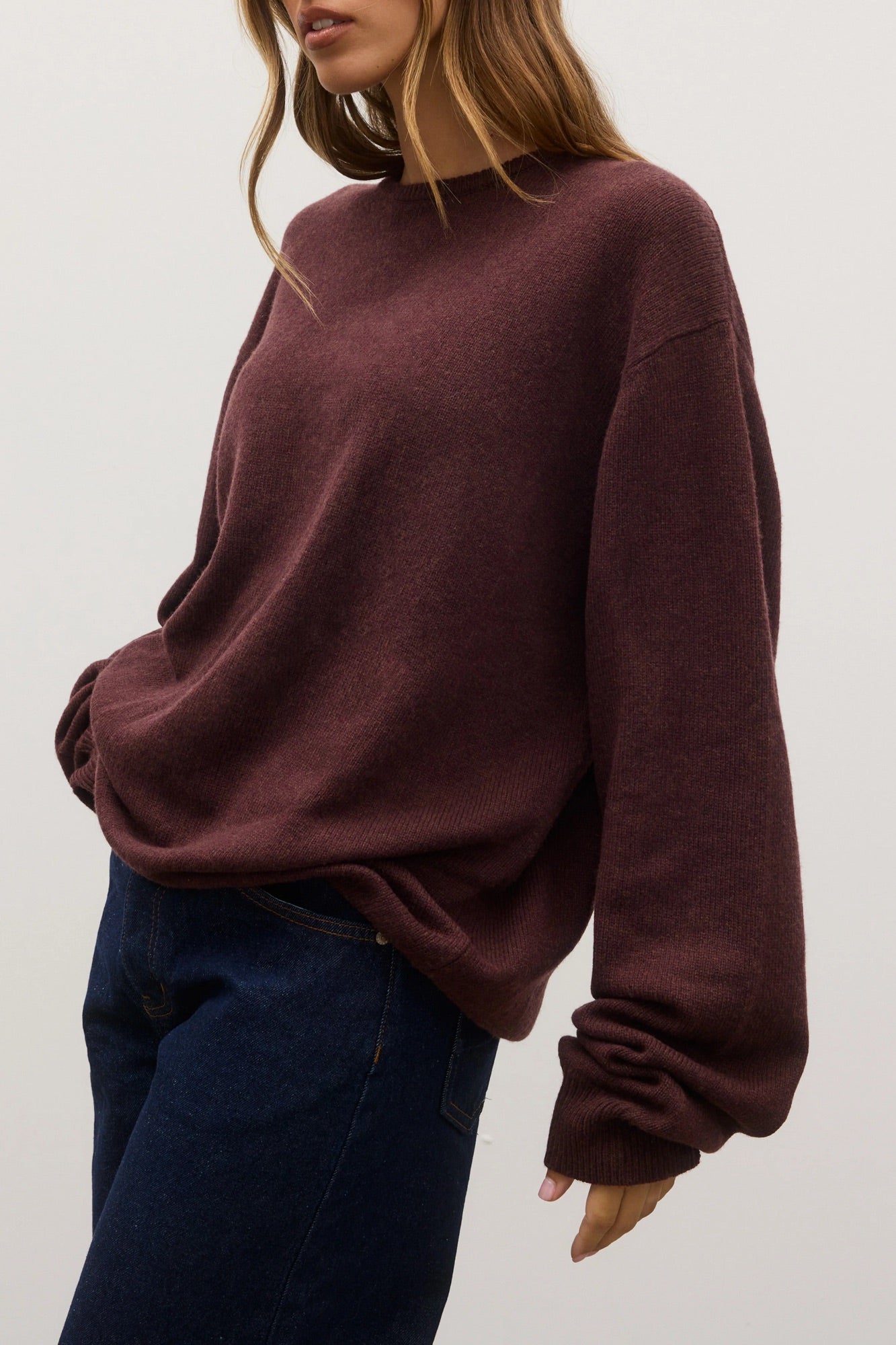 Cora Crew Neck Plum