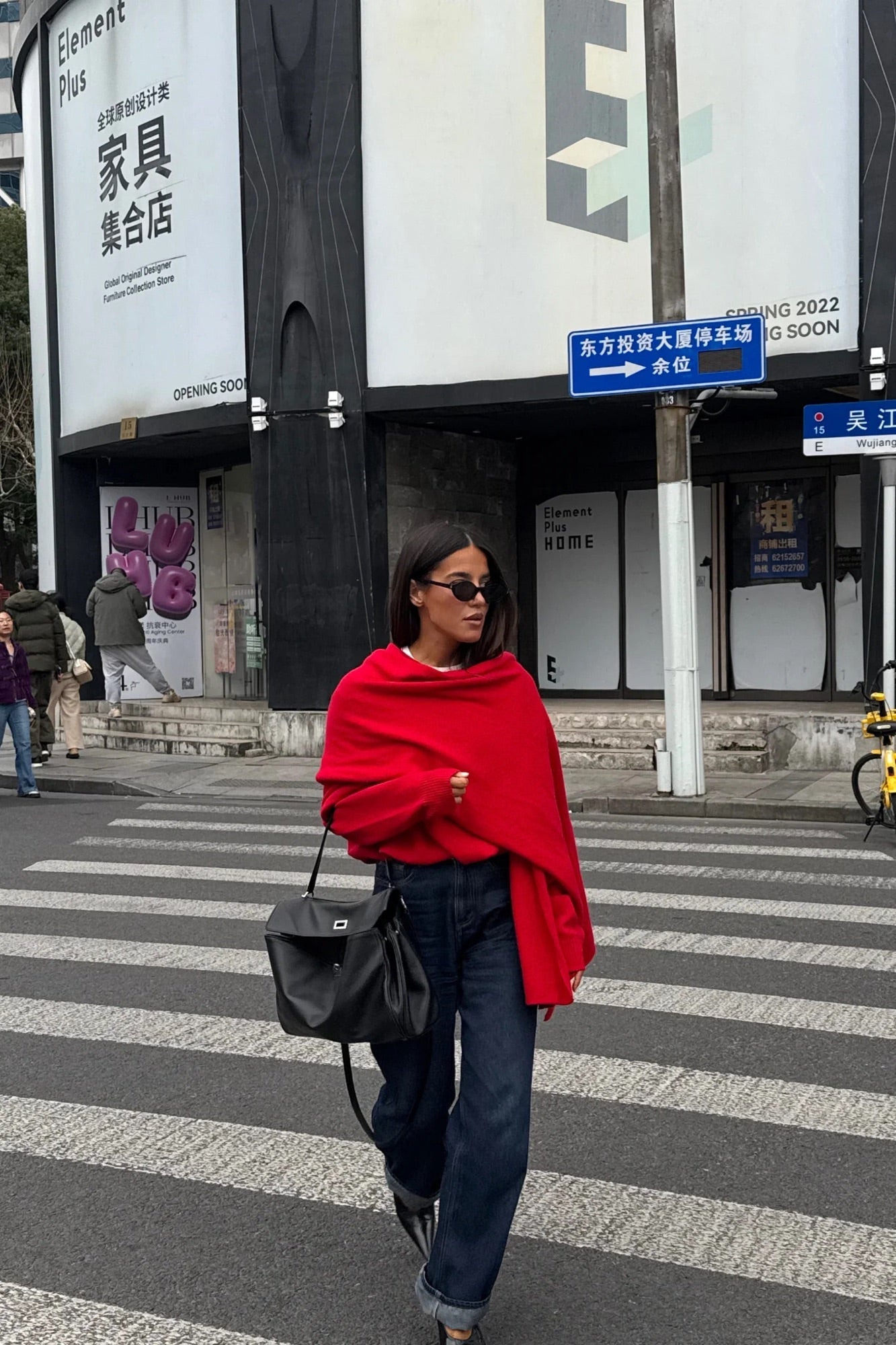 Soba Scarf Cherry Red