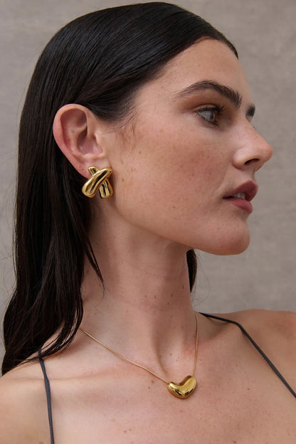 Heaven Statement Earring Gold